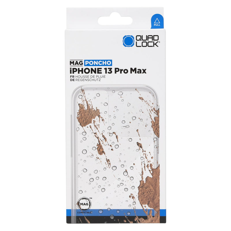IPHONE 13 PRO MAX用 (Magケース専用) レインポンチョ 防汚・防塵・雨天用カバー - Quad Lock Japan クアッドロックジャパン