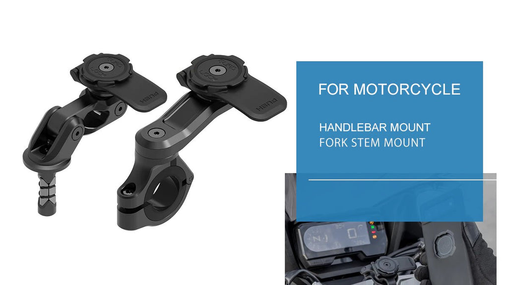 アクセサリー QUAD LOCK FORK STEM MOUNT PRO Quad Lock Motorcycle Fork Stem Mount | Procycles Motorbike Shop