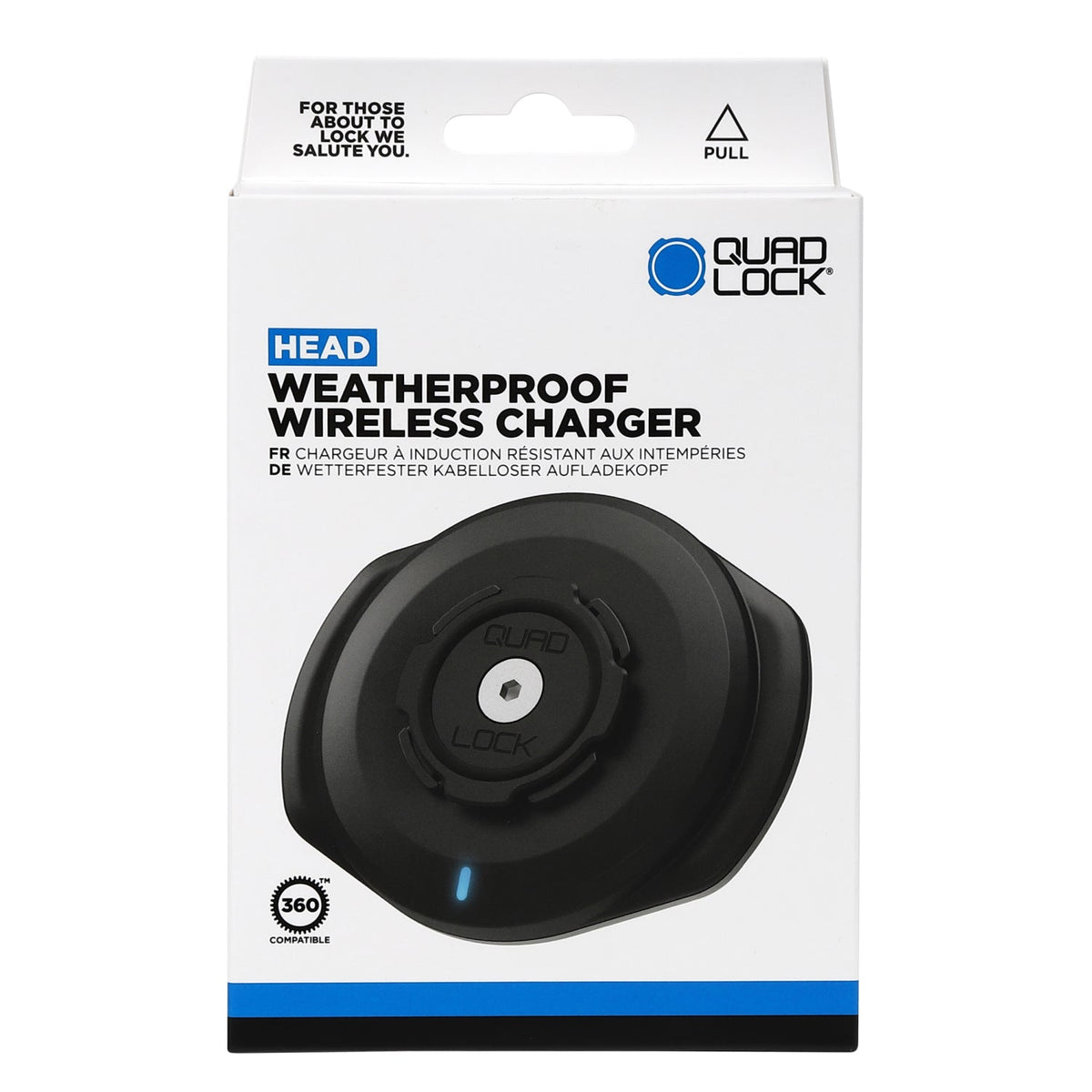 バイク用 防水・防塵 ワイヤレス充電ヘッド|クアッドロック1