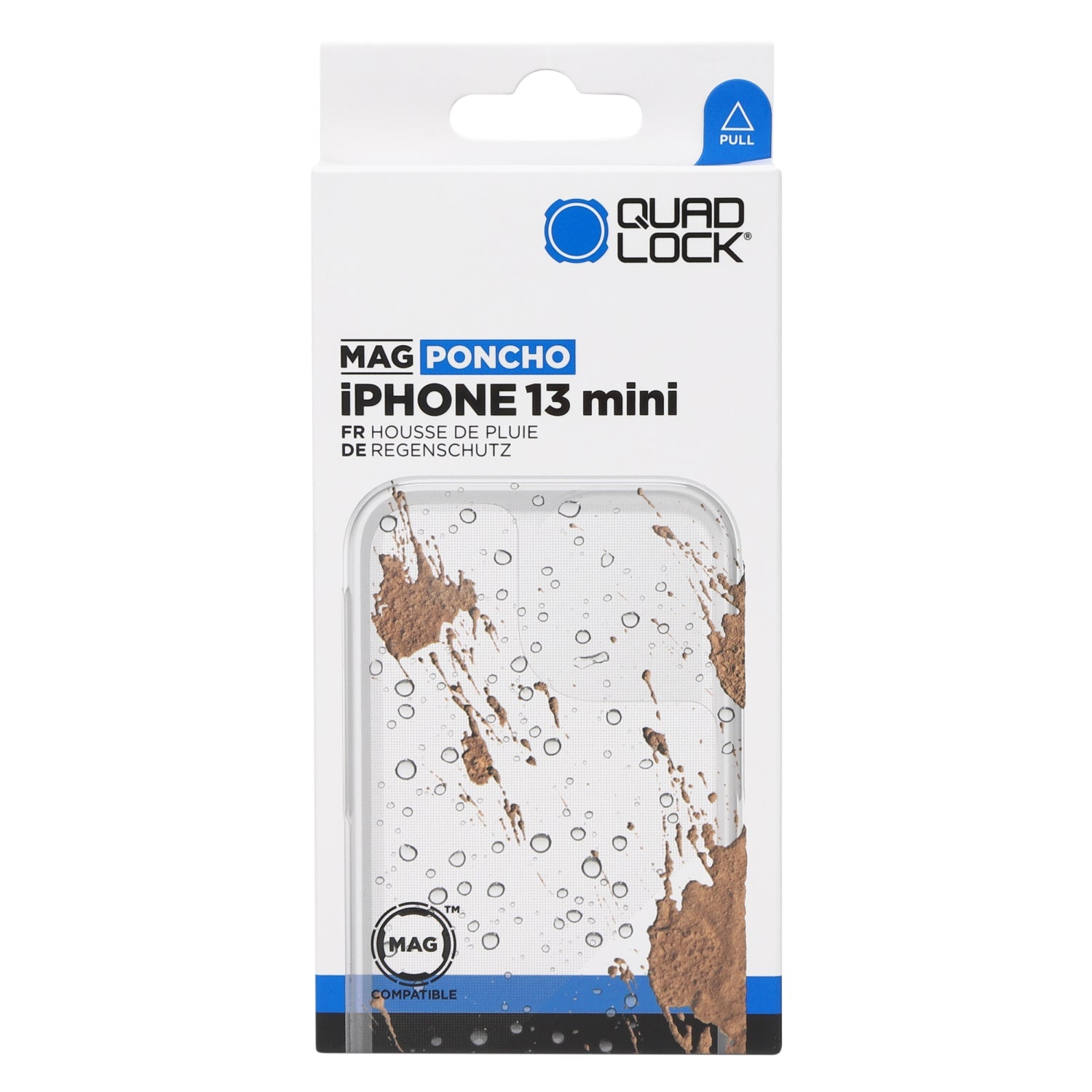 IPHONE 13 MINI用 (Magケース専用) レインポンチョ 防汚・防塵・雨天用カバー - Quad Lock Japan クアッドロックジャパン