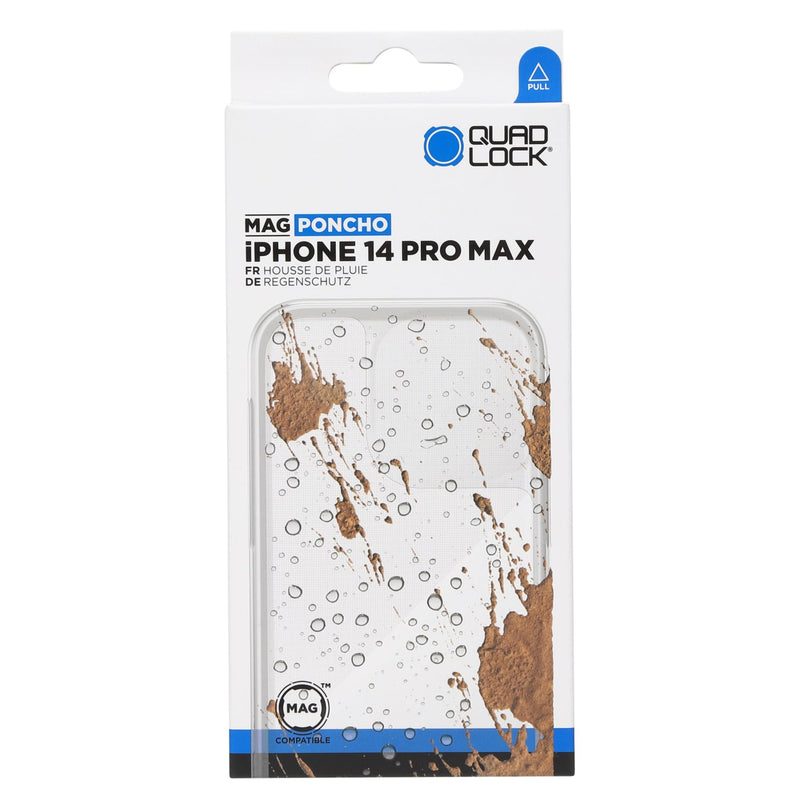 IPHONE 14 PRO MAX用 (Magケース専用) レインポンチョ 防汚・防塵・雨天用カバー - Quad Lock Japan クアッドロックジャパン